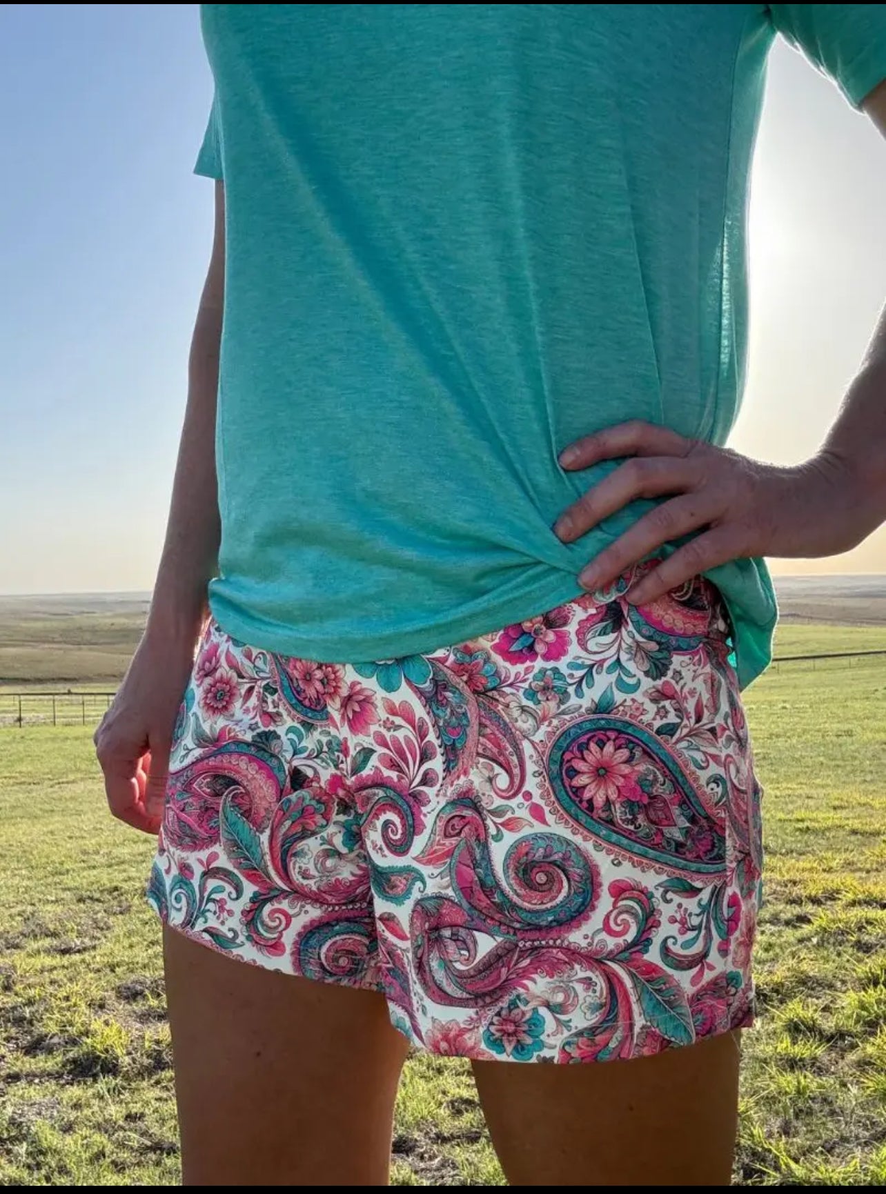 Paisley Play It Safe Shorts