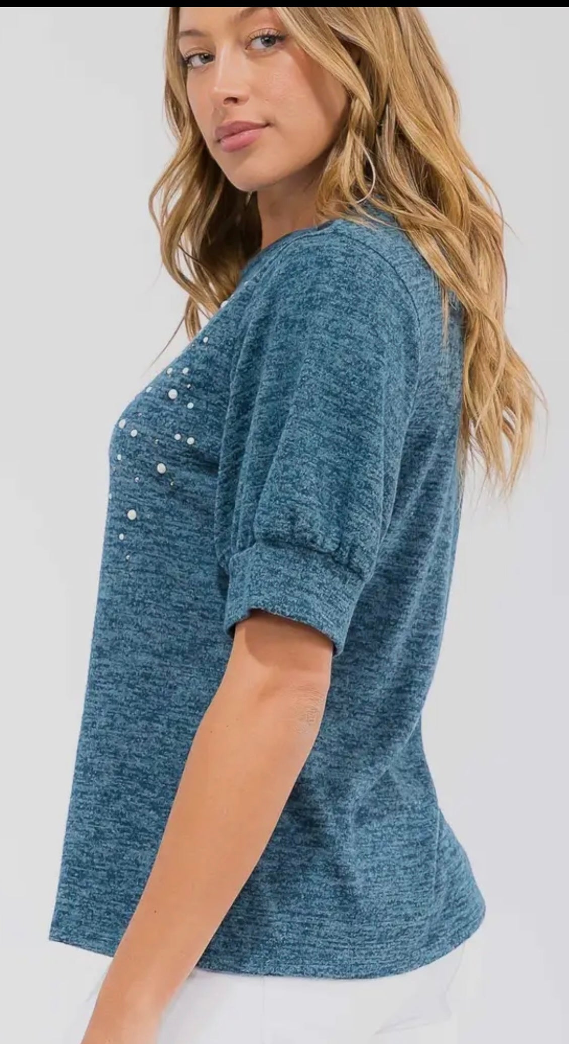 Pearl Puff Lightweight Sweater