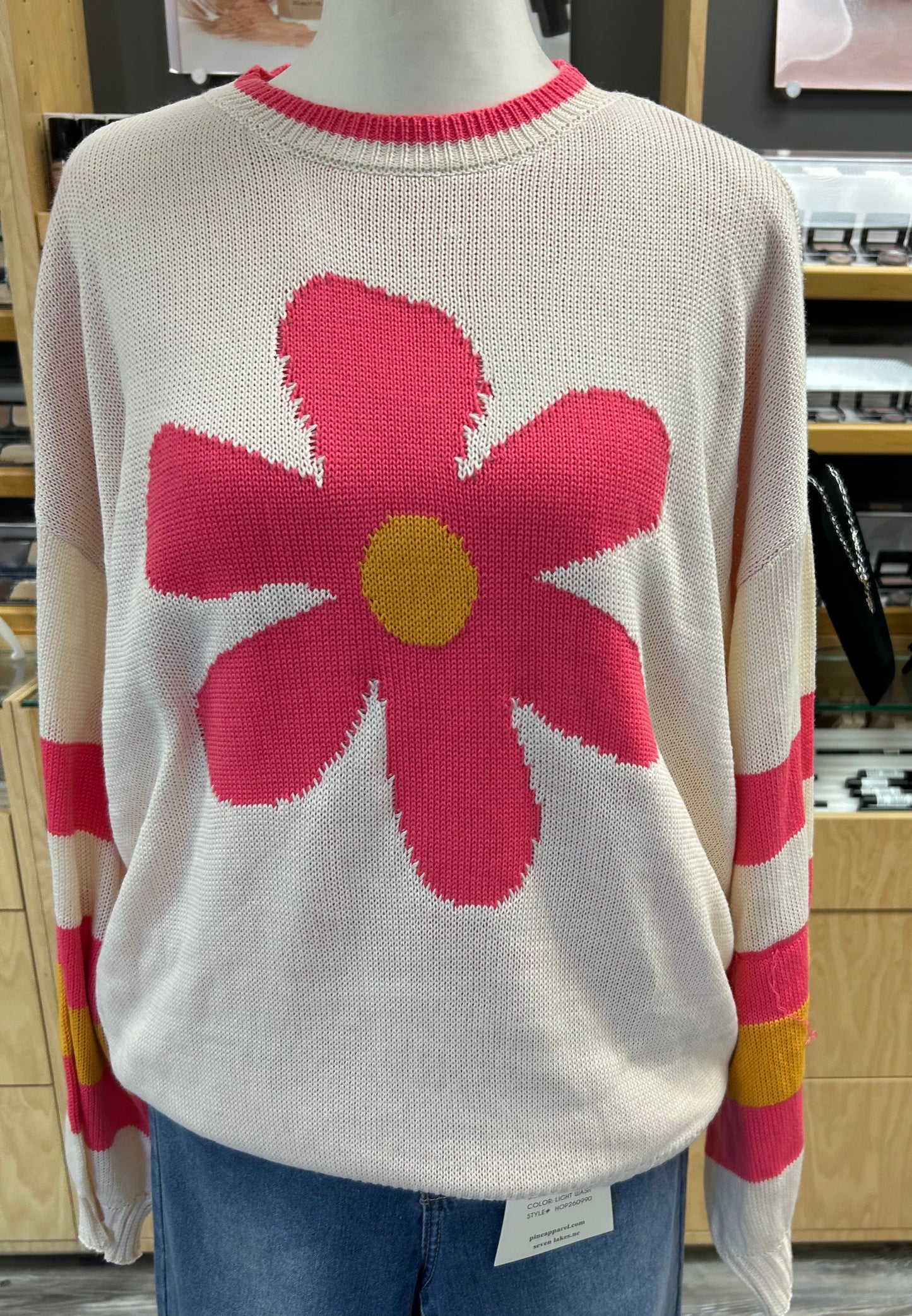 Pink Easel Sweater