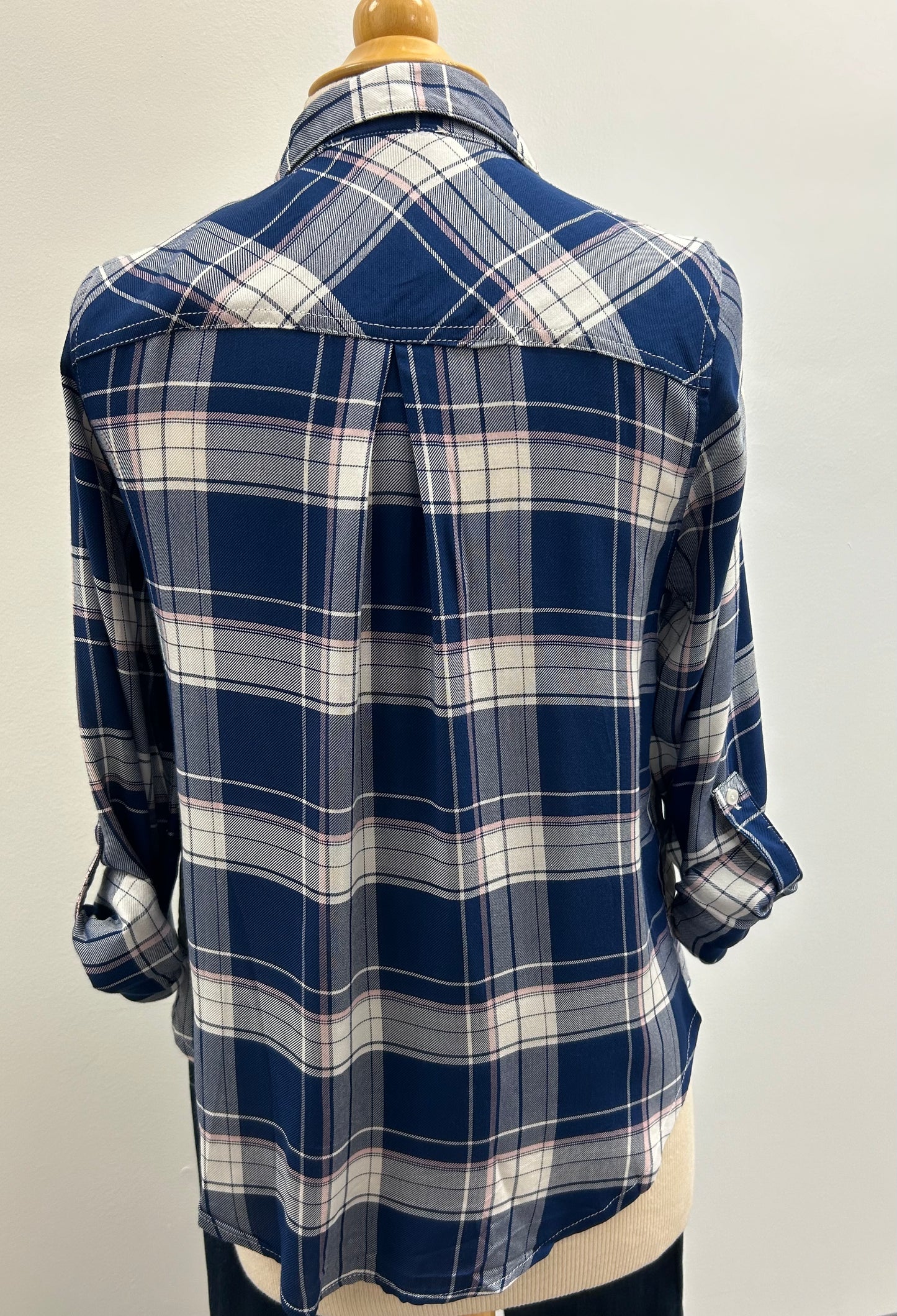 Blue plaid Button Shirt