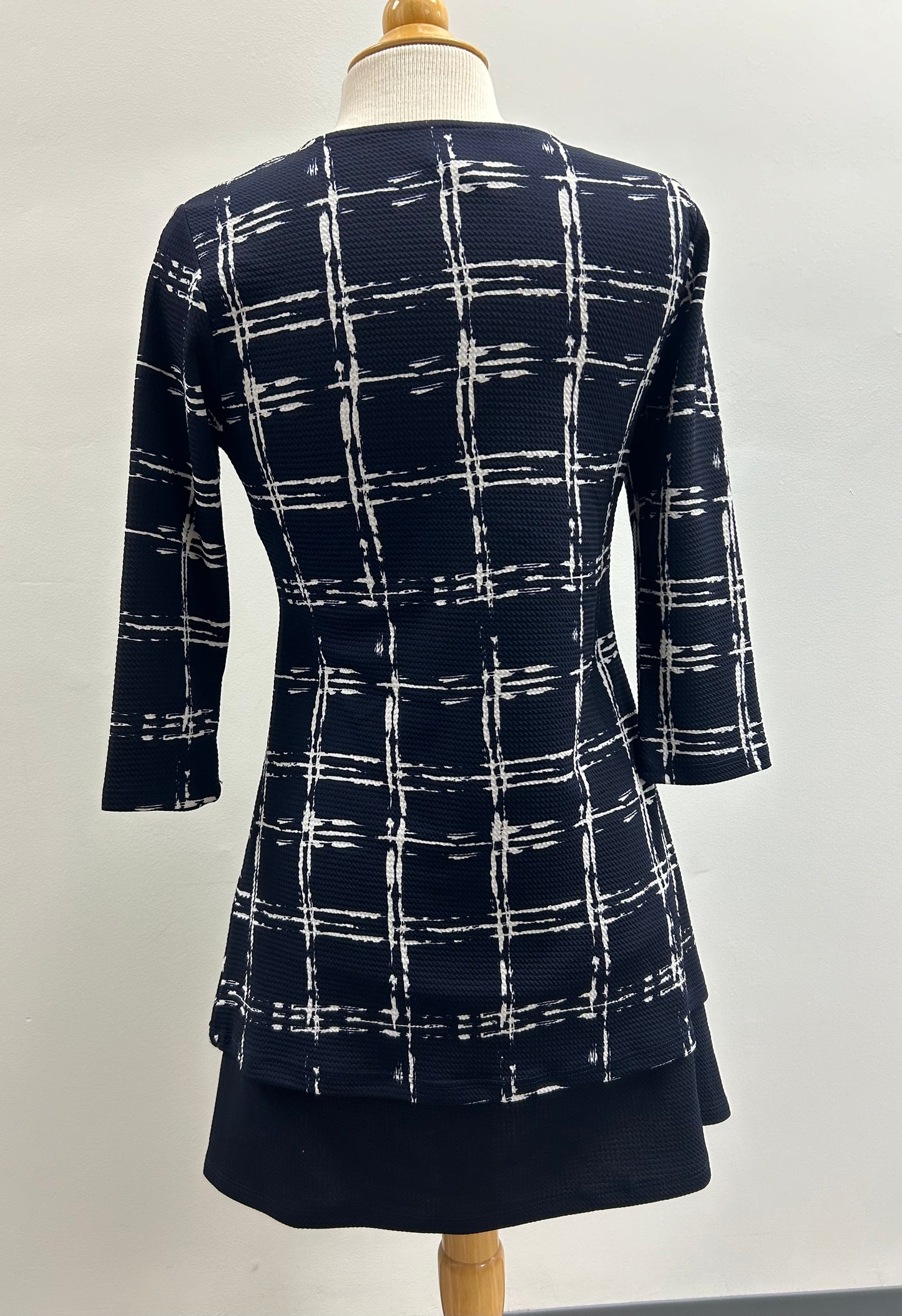 Navy and White Dress
