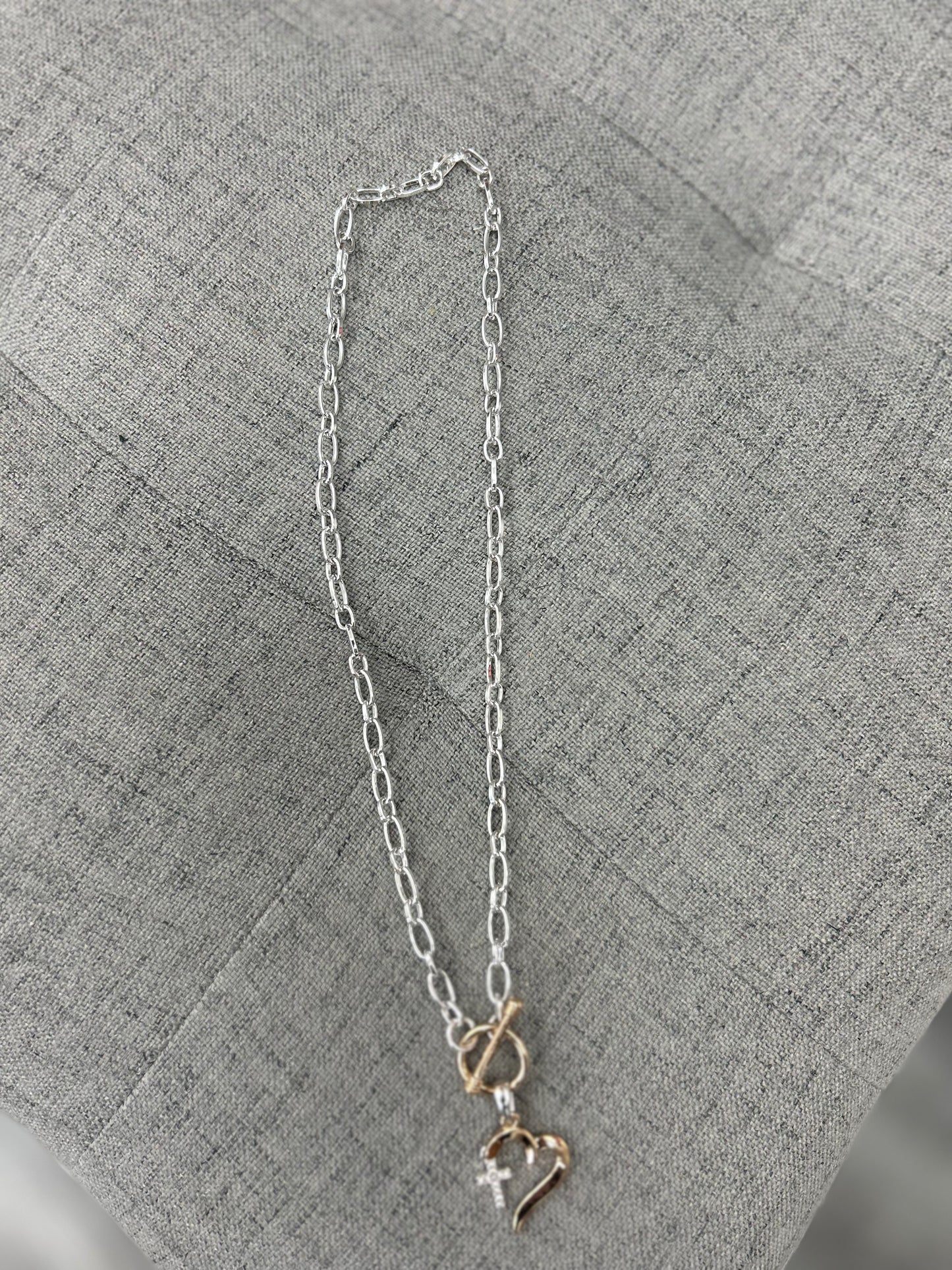 Heart and Cross Necklace
