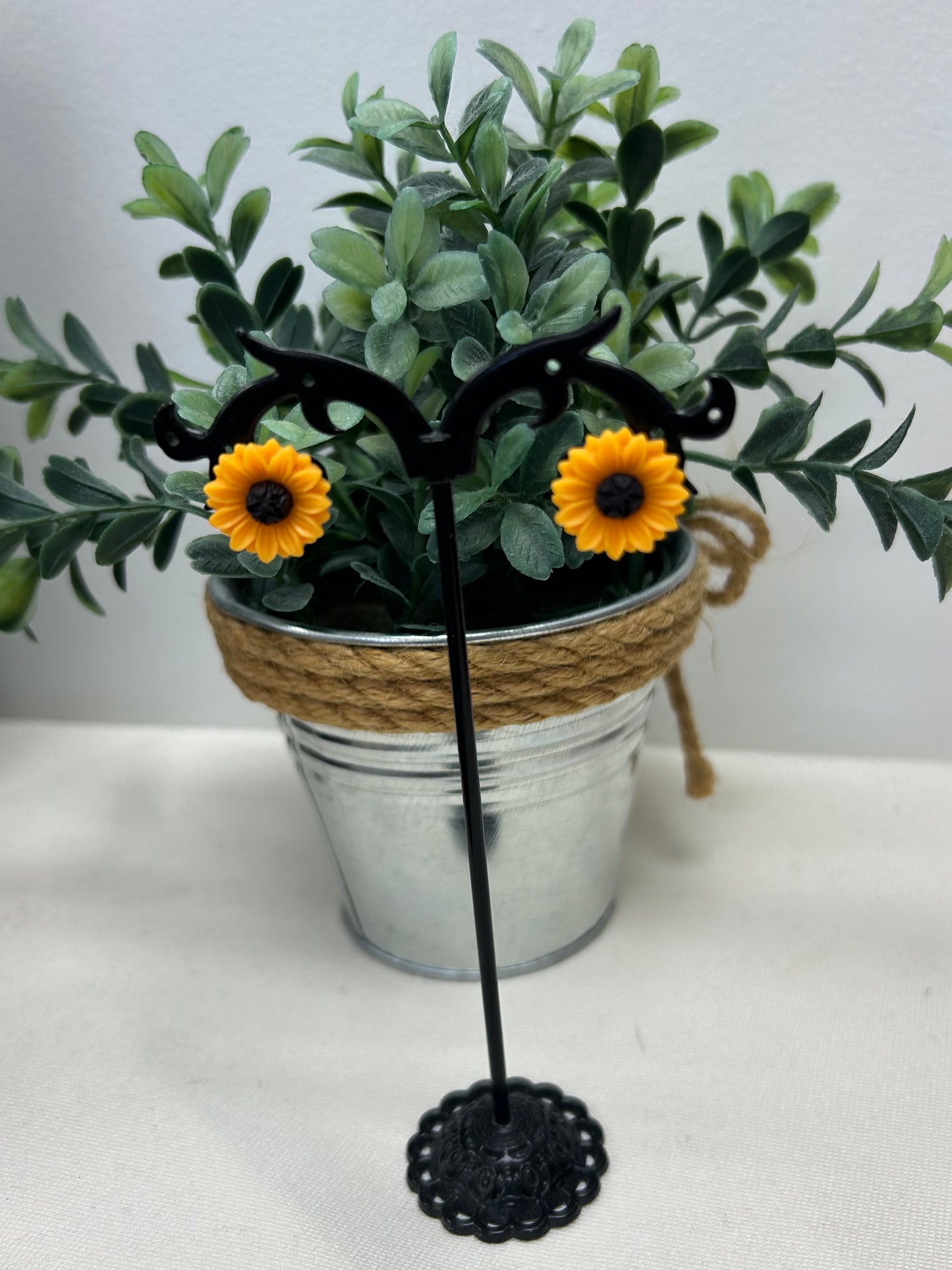 Sunflower earrings