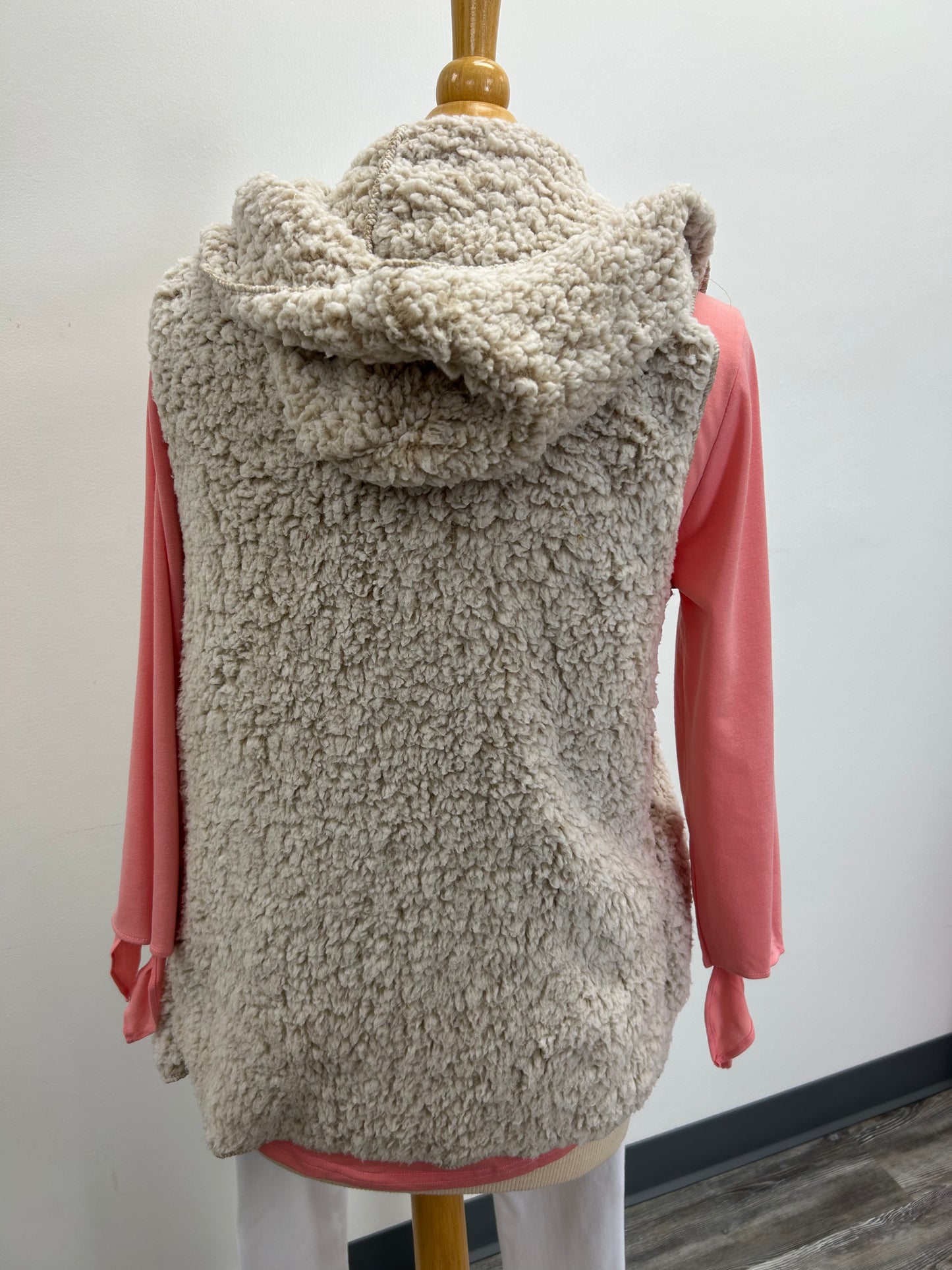 Sherpa Sleeveless Hoodie