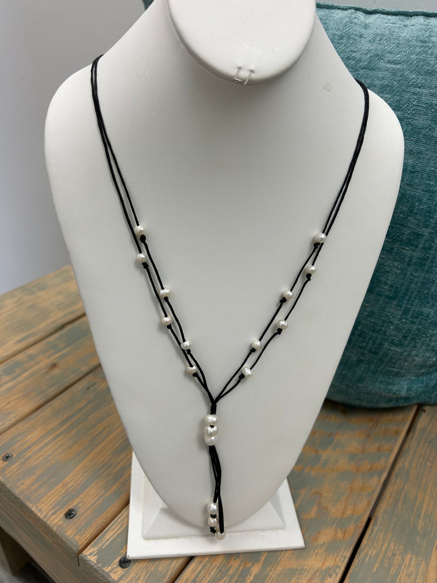 Pearl and Rope Necklace