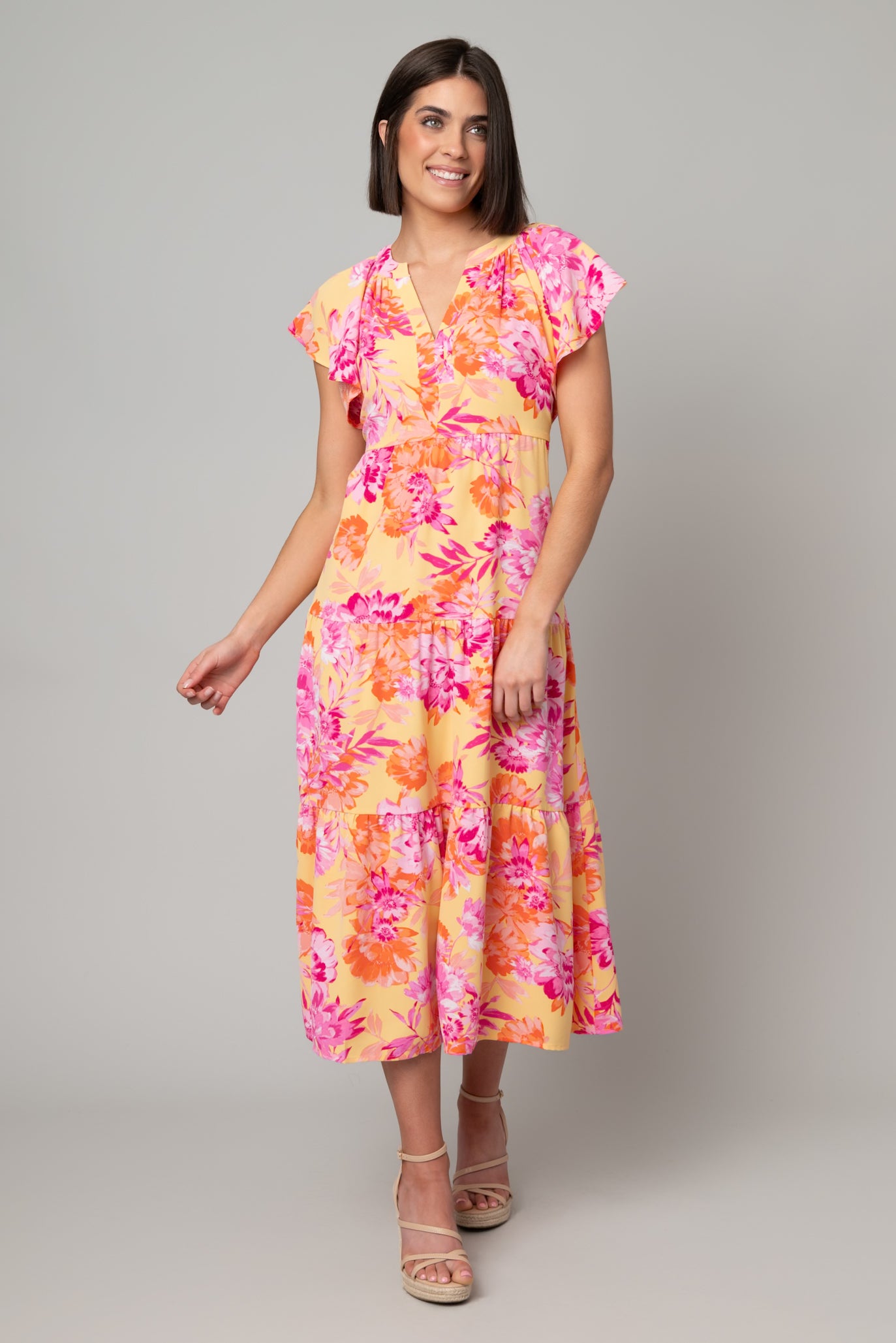 Floral Tiered Maxi Dress