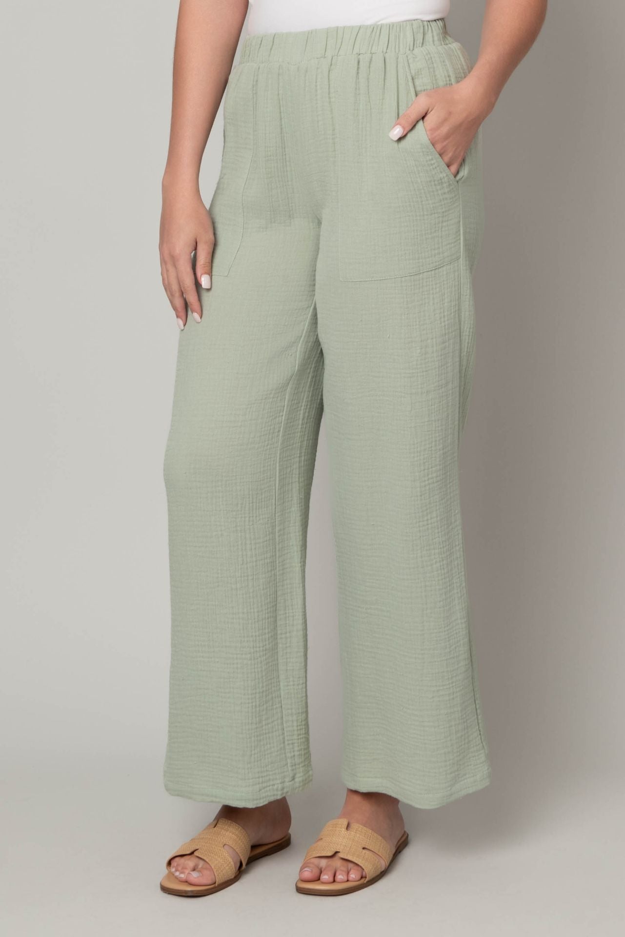 Loose Fit Casual Linen Pants