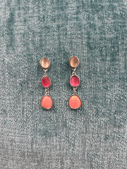Pink Dangle Earrings