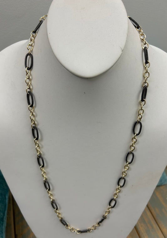 Black and gold necklace