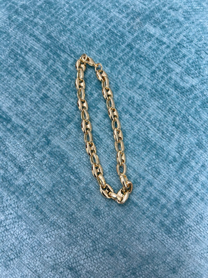 Coffee Bean Link Bracelet