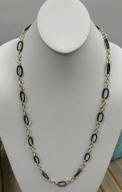 Black and gold necklace