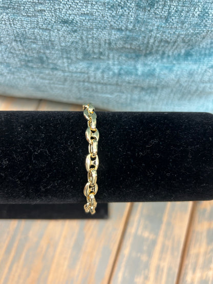 Coffee Bean Link Bracelet
