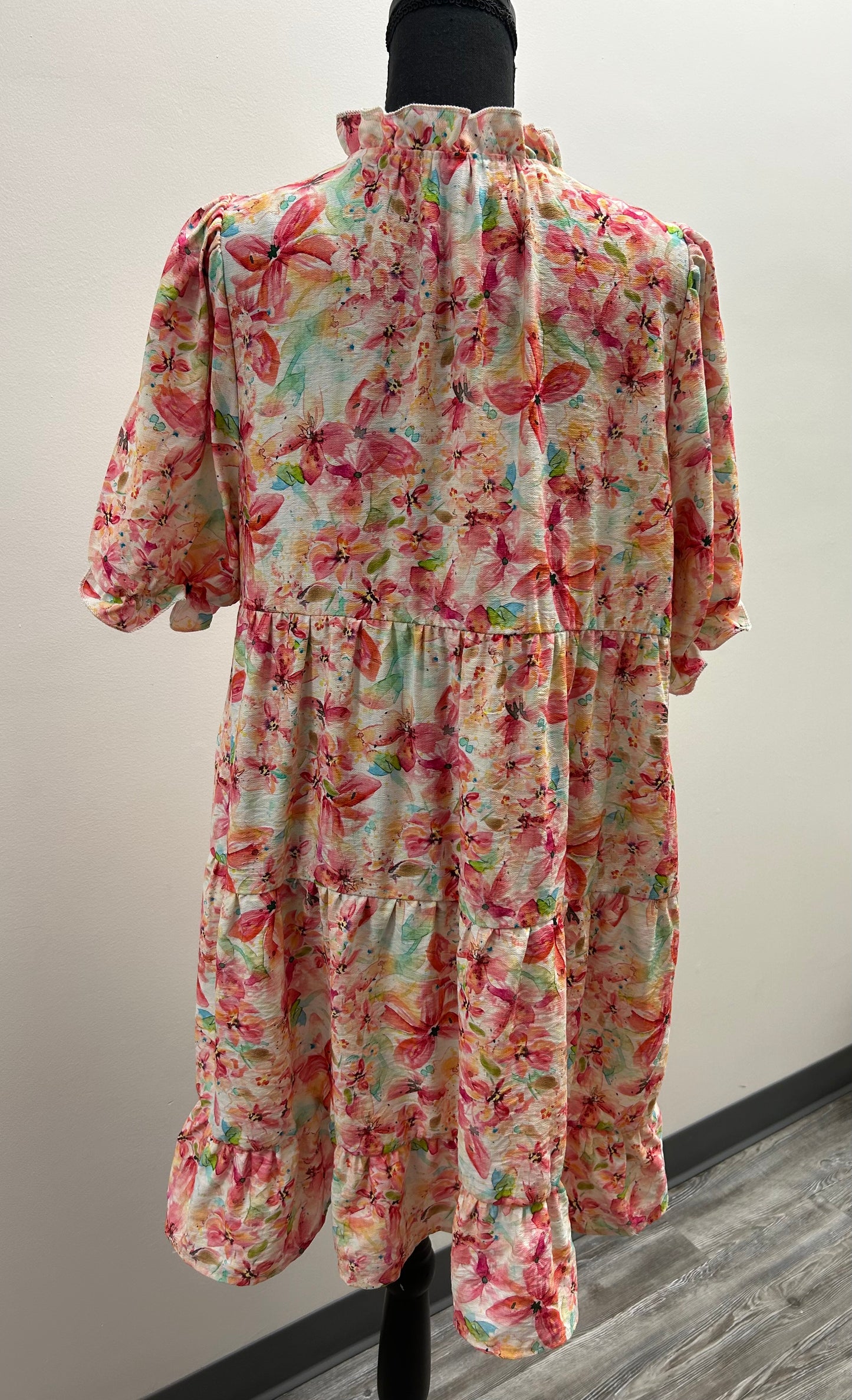 Floral Print Tiered Dress