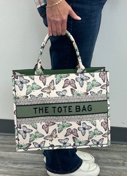 Dior Inspired Large Tote Bag with matching wallet