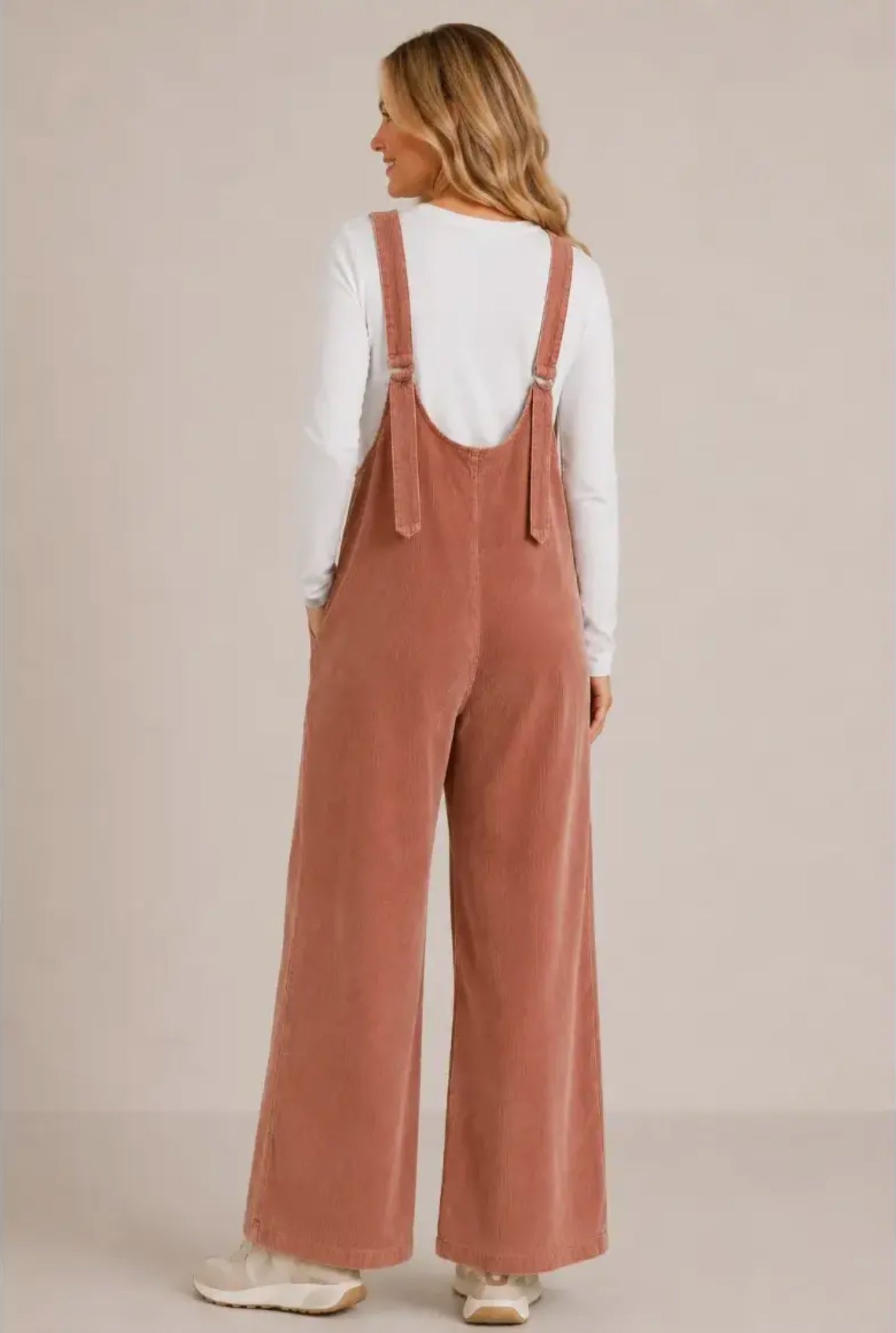 Corduroy Patch Pocket Jumpsuit