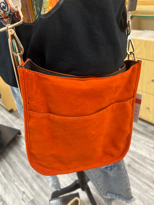 Suede Crossbody Handbags with guitar straps