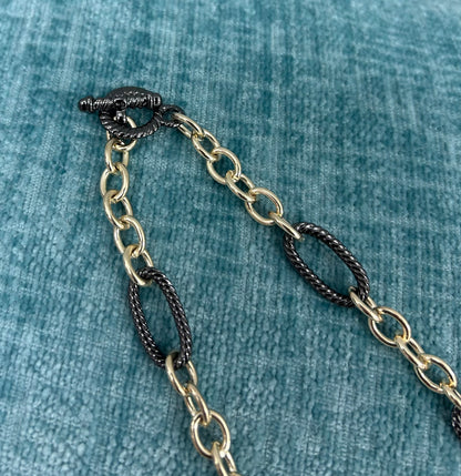Black and gold necklace