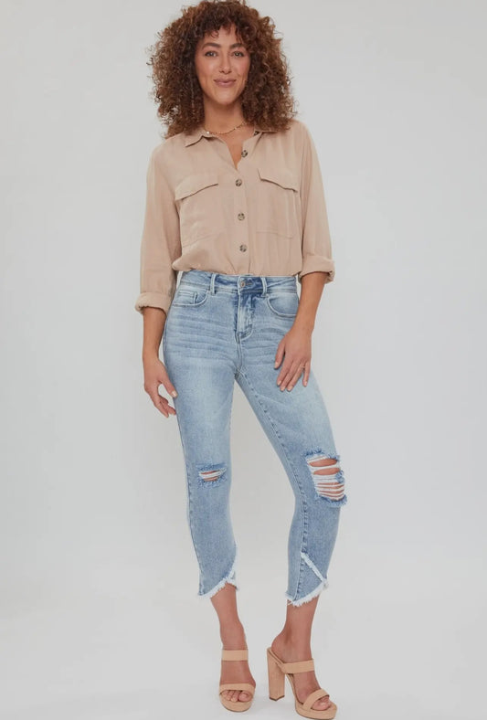 Petite Tulip Hem Ankle Jean