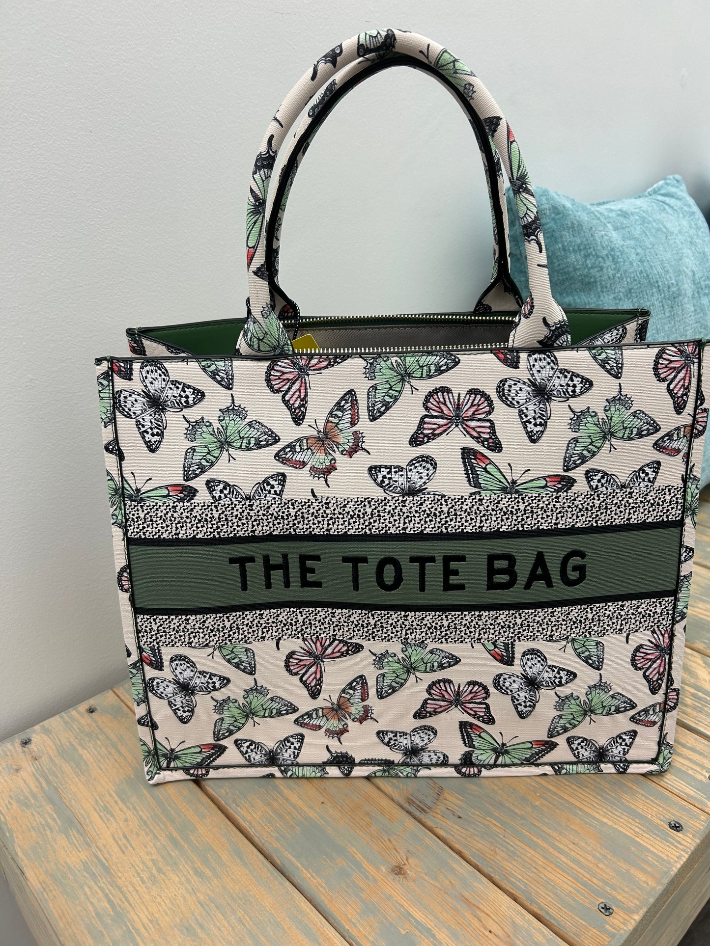 Dior Inspired Large Tote Bag with matching wallet