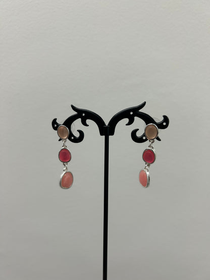 Pink Dangle Earrings