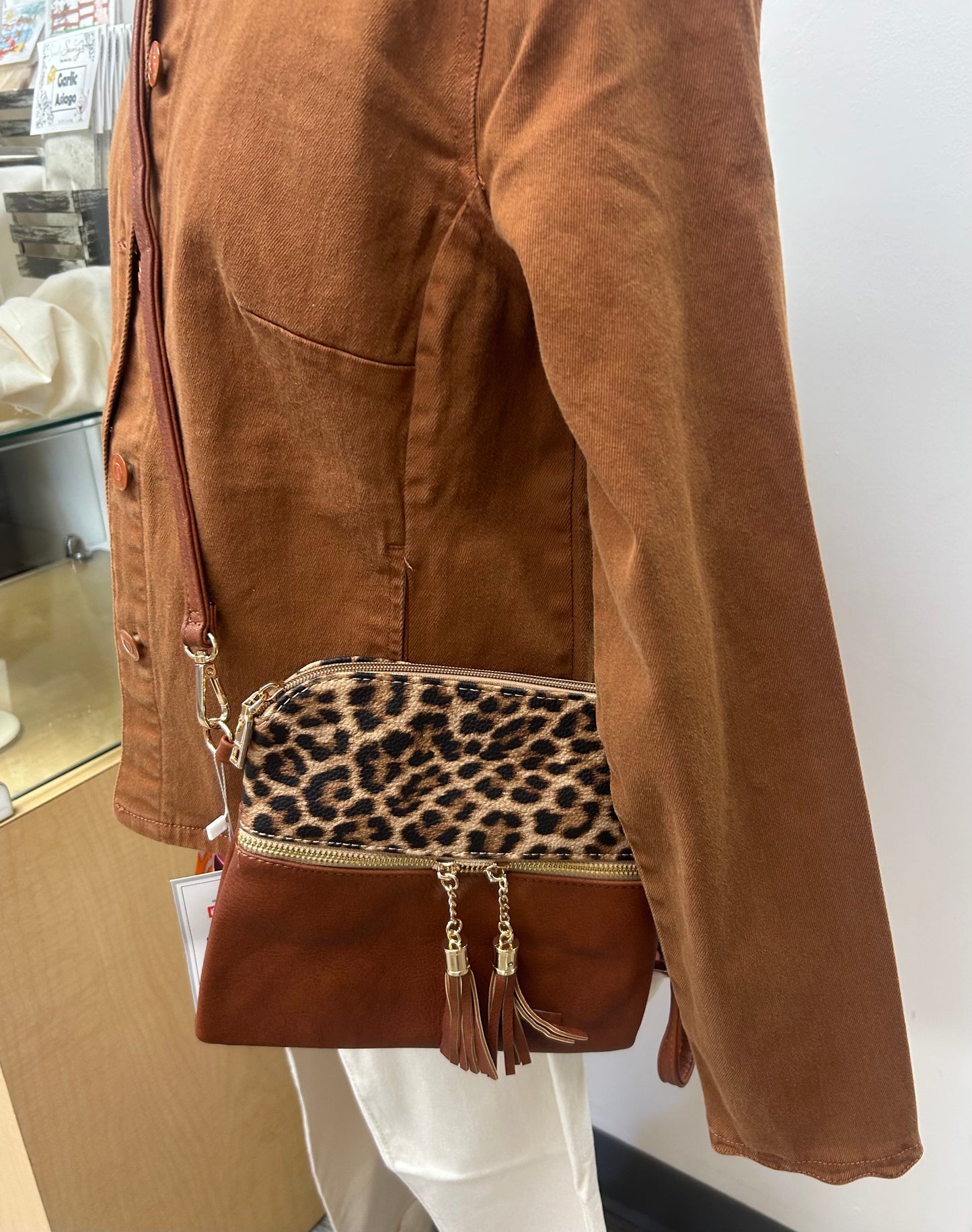 Double Zip Crossbody/Wristlet