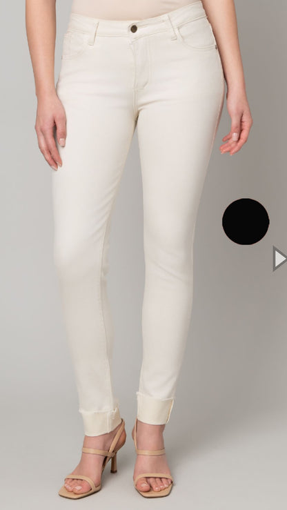 Stretch Roll Cuff Skinny Jean