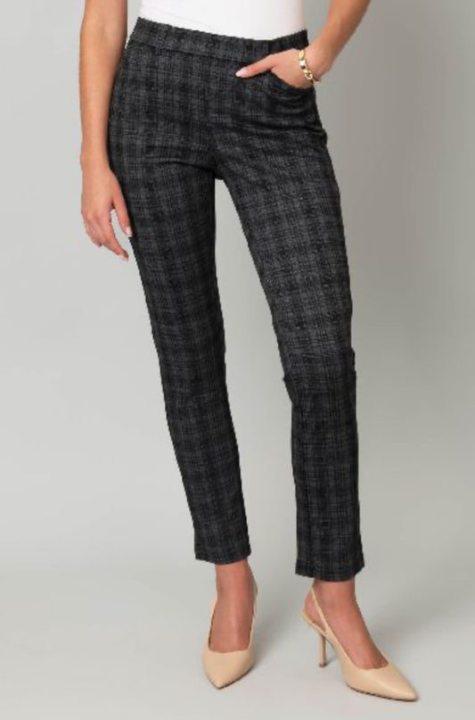 Black and Gray Plaid Pants