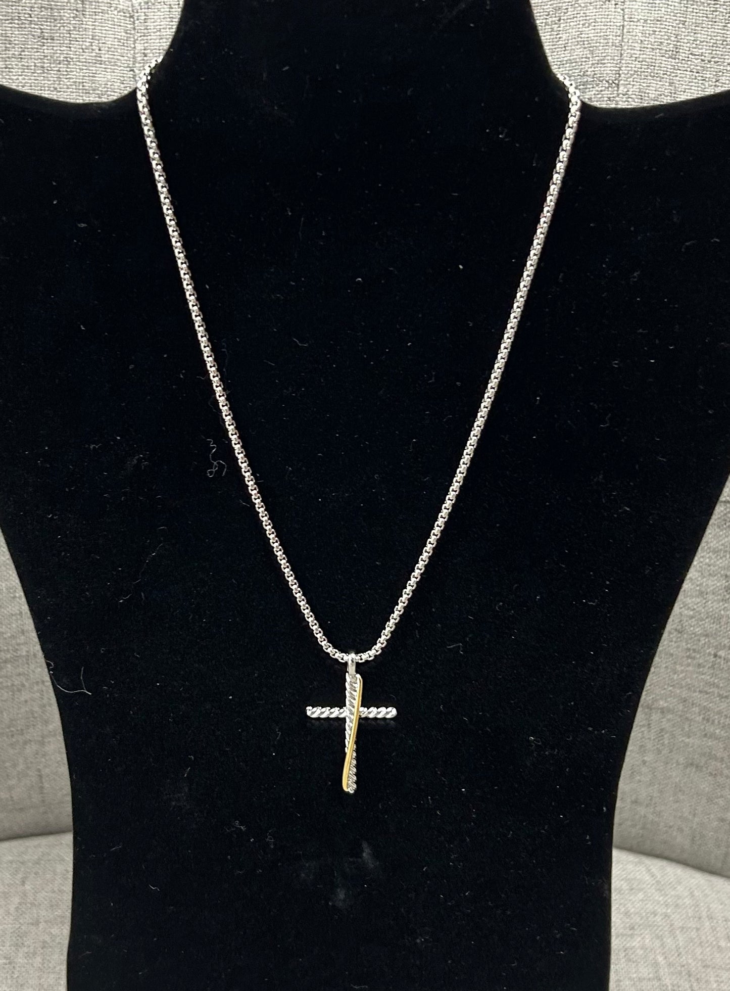 Twisted Cross Necklace