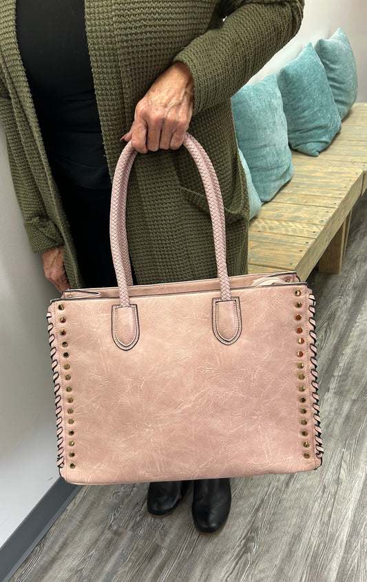 Blush colored Satchel Bag