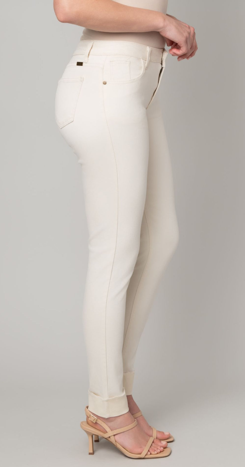 Stretch Roll Cuff Skinny Jean