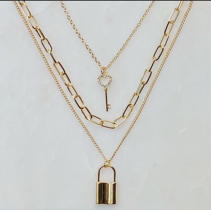 Lock and Key Necklace