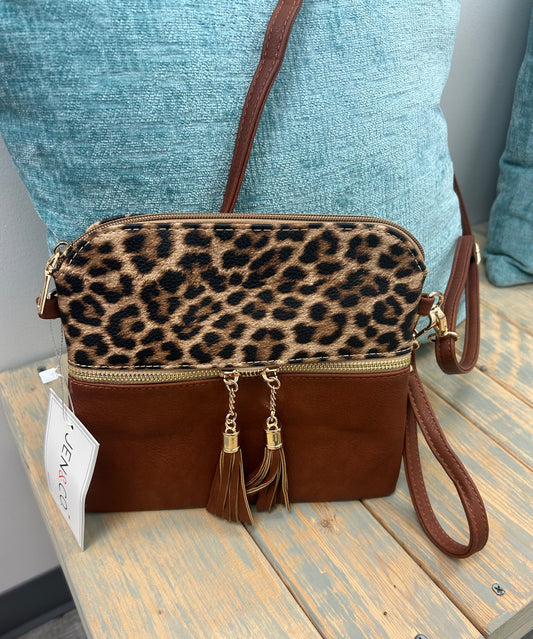 Double Zip Crossbody/Wristlet