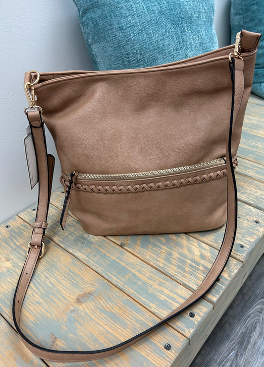 Taupe Crossbody Bag