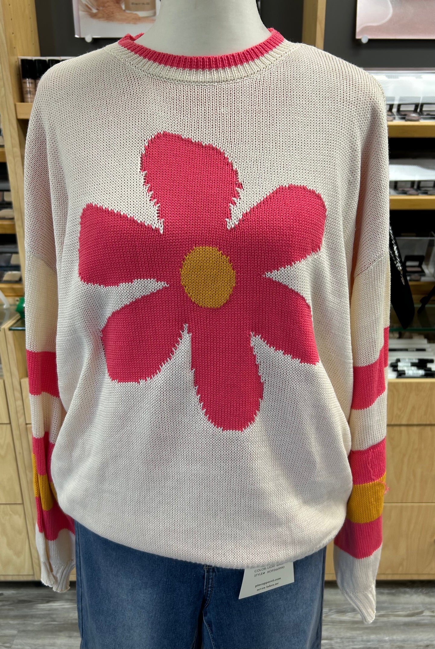 Pink Easel Sweater