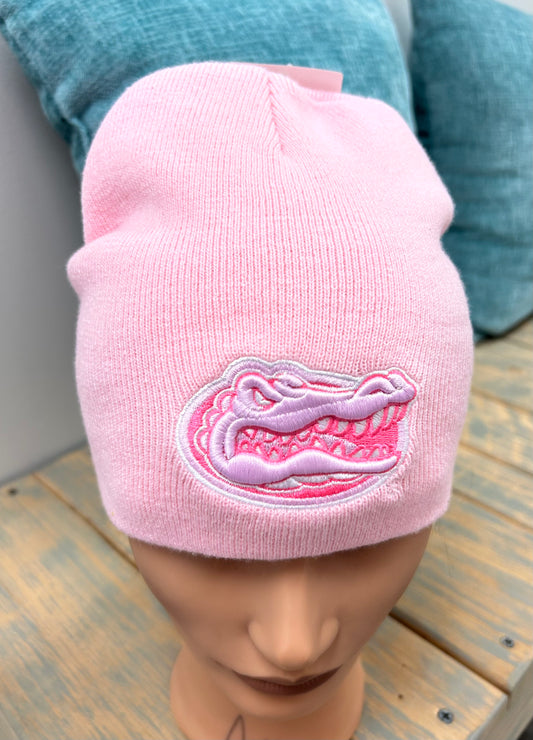 Pink Gator Beanie