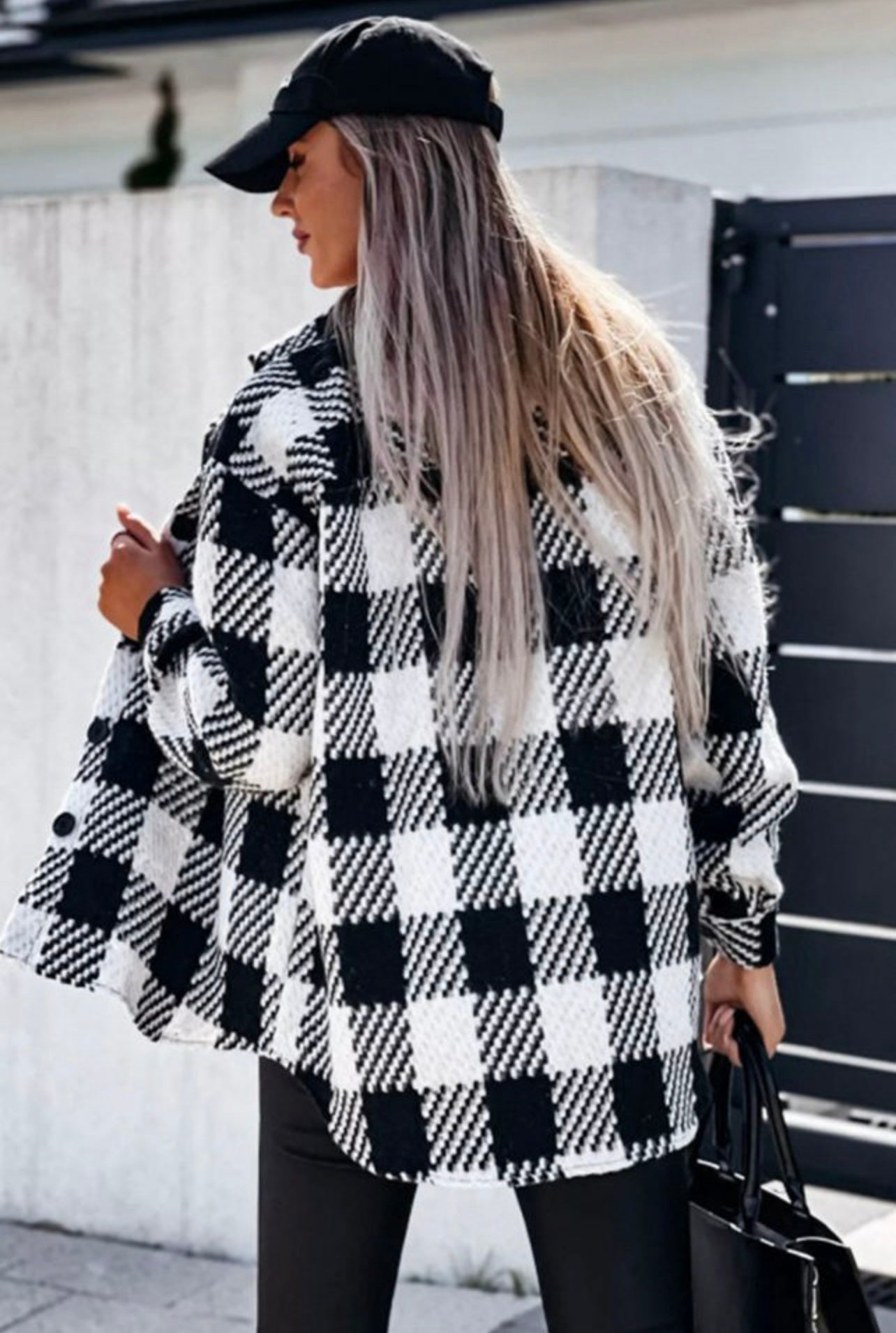 Black Plaid Shacket