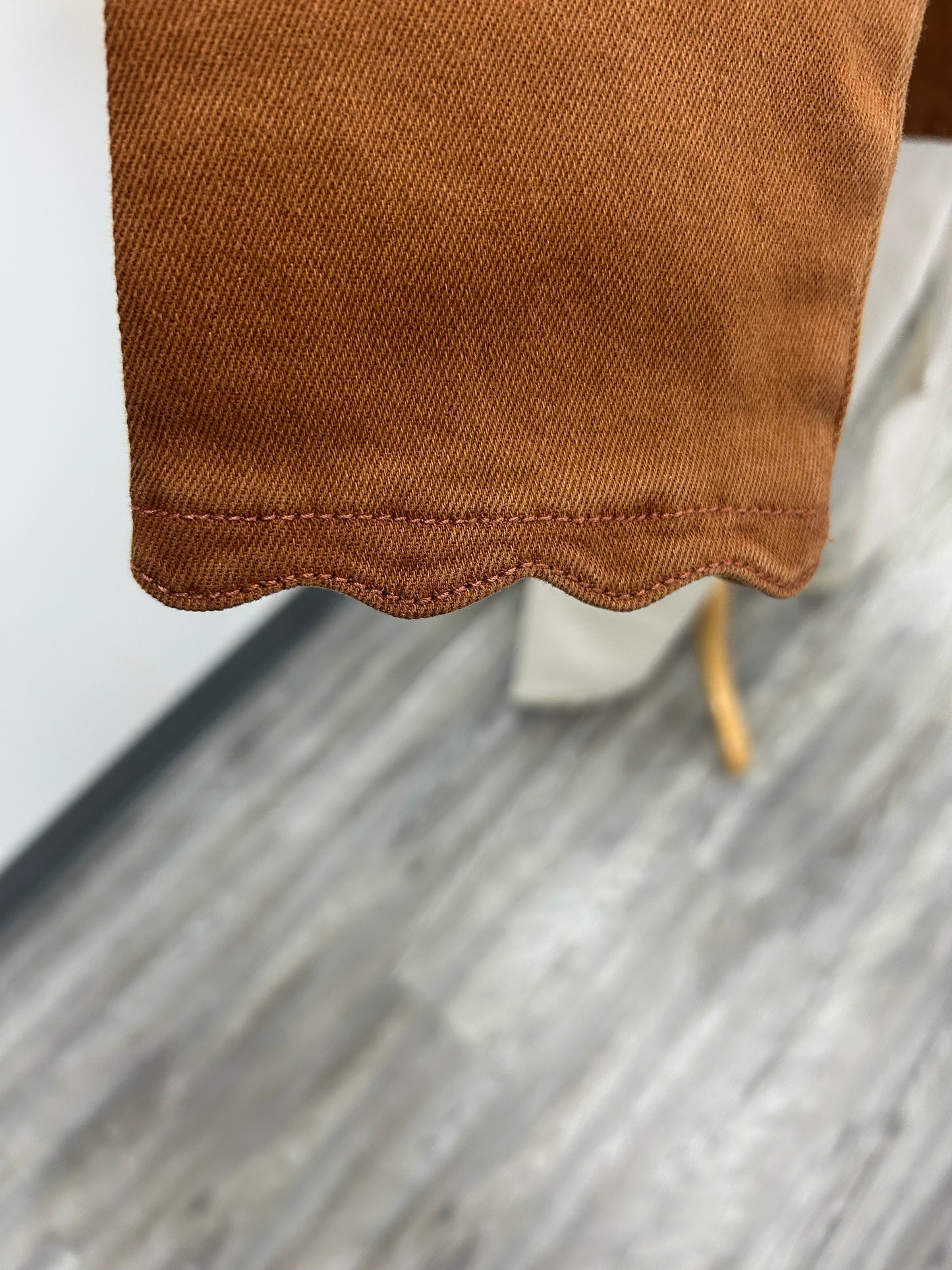 Chestnut Brown Denim Jacket