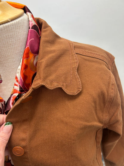 Chestnut Brown Denim Jacket
