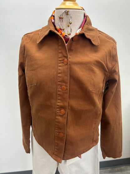 Chestnut Brown Denim Jacket