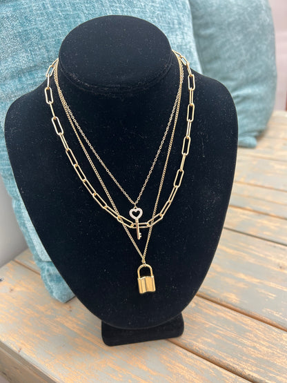 Lock and Key Necklace