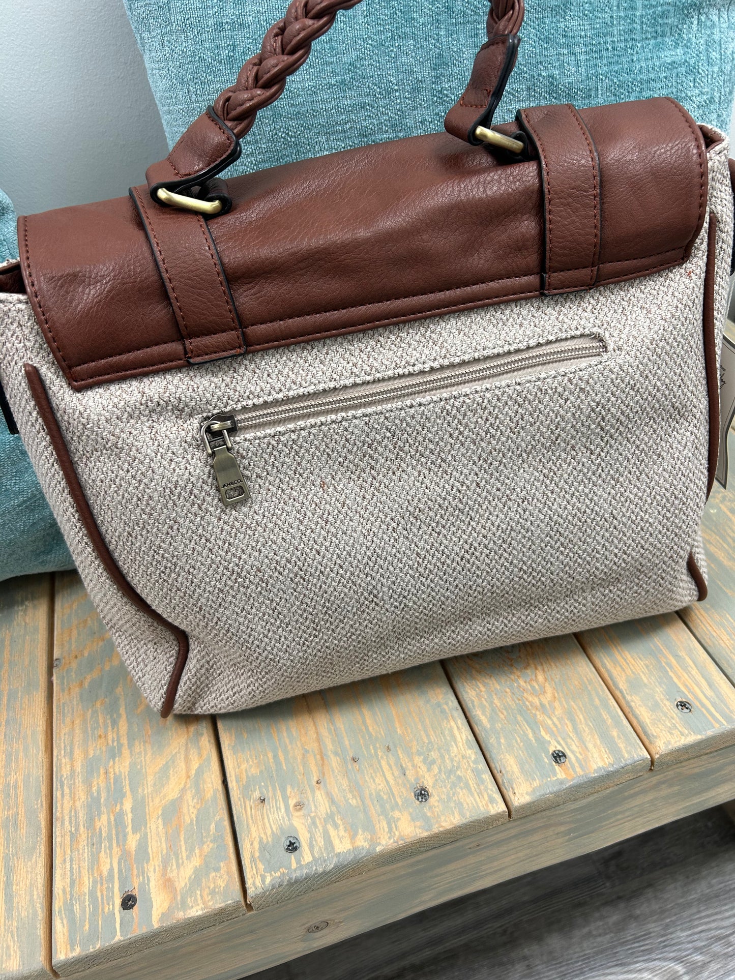 Aztec Embroidered Satchel