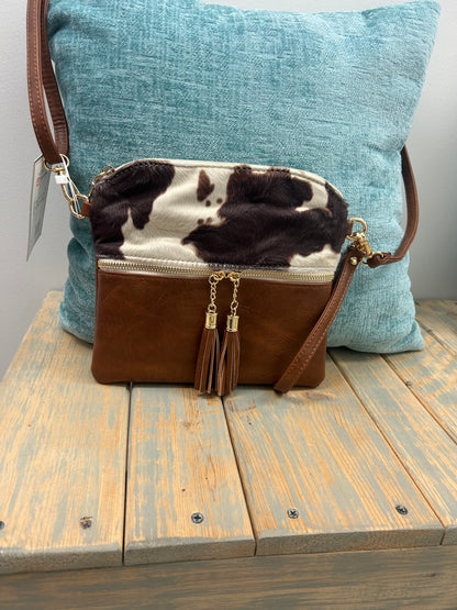 Double Zip Crossbody/Wristlet