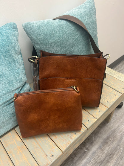 2-in-1 bucket bag with guitar strap