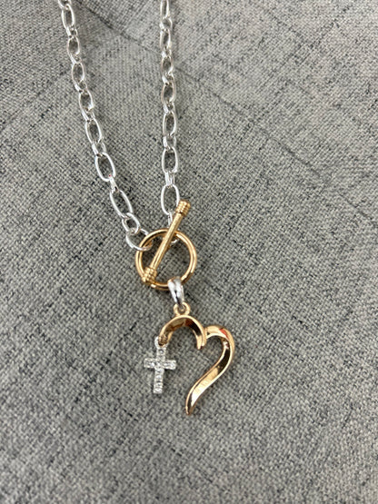 Heart and Cross Necklace