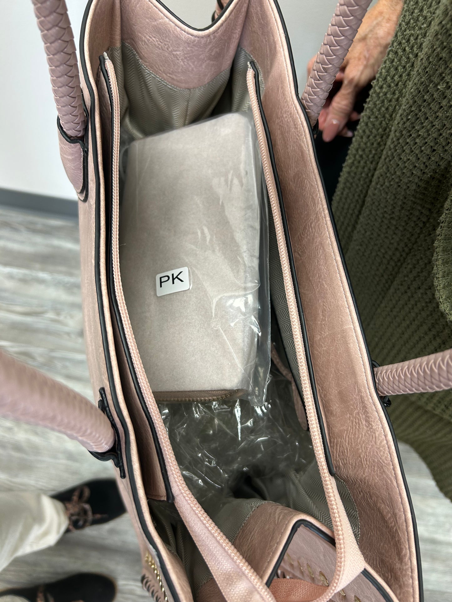 Blush colored Satchel Bag