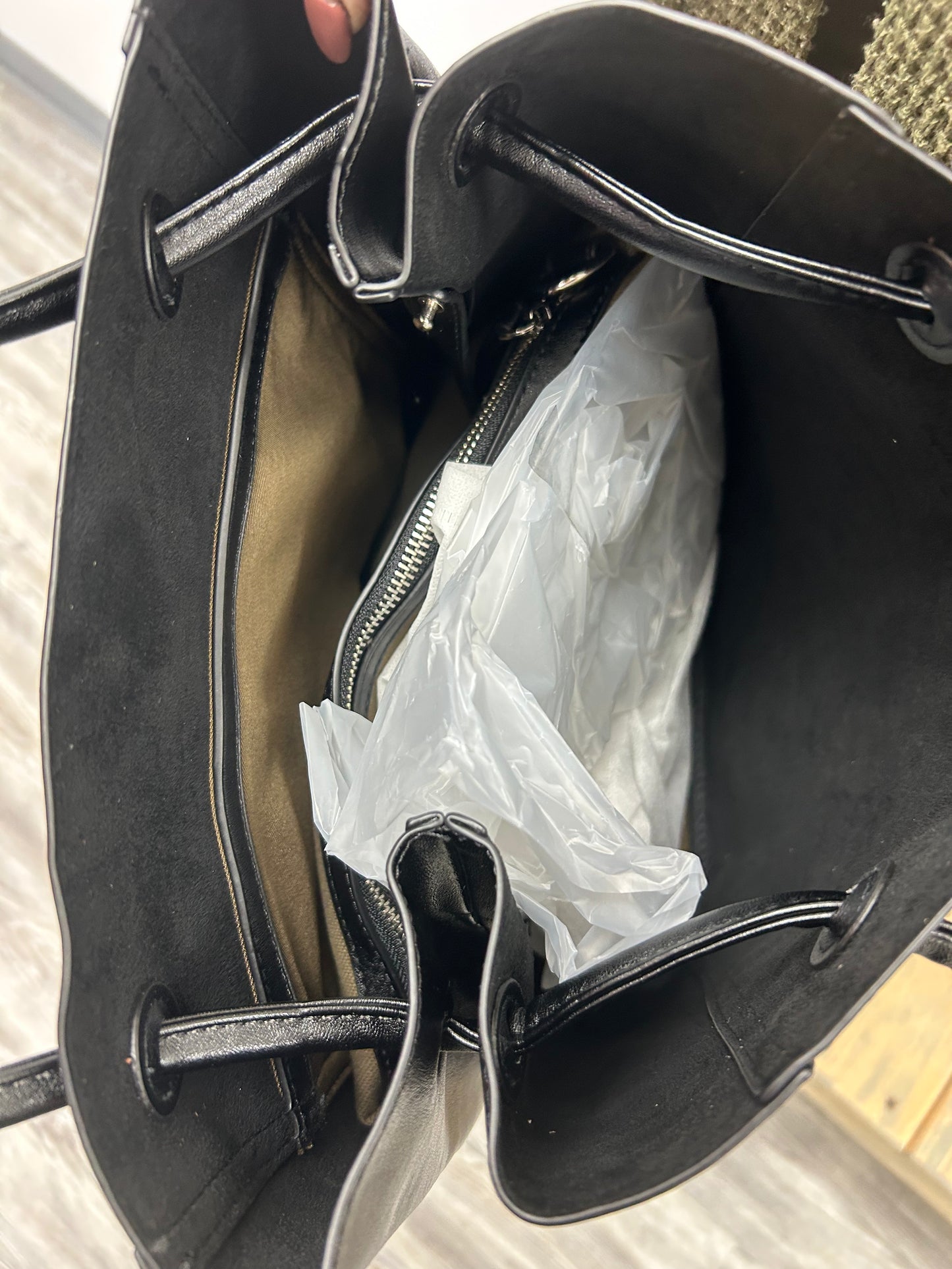 Black Vegan Leather Bag