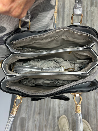 Silver Tote Bag