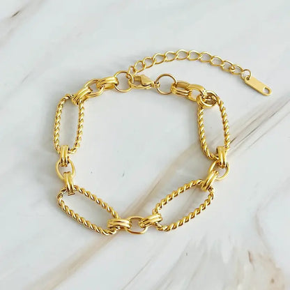 Link and Cable Bracelet