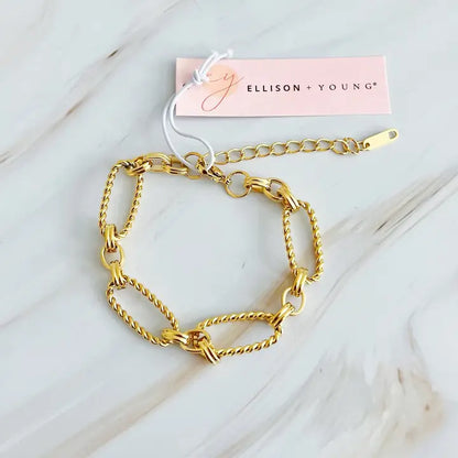Link and Cable Bracelet