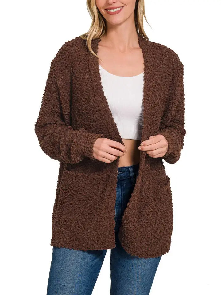 Popcorn Sweater Cardigan